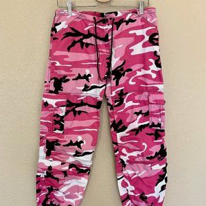 Rothco Pink Camo Pants * XS  * Tie waist